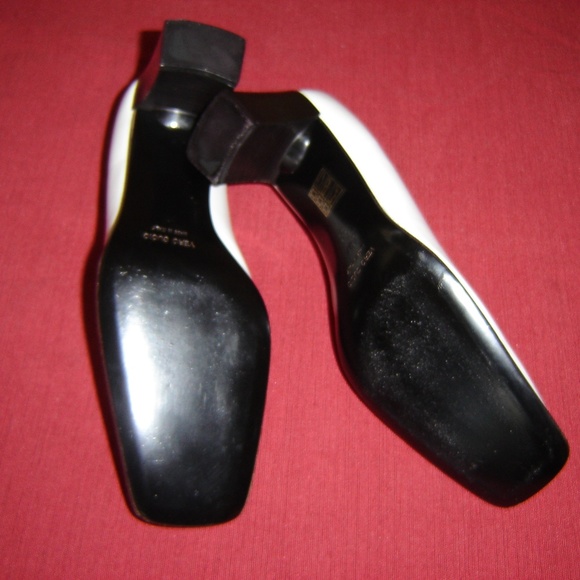 BOTTICELLI White Leather Pumps Sz 37 Made in Italy - Picture 7 of 7